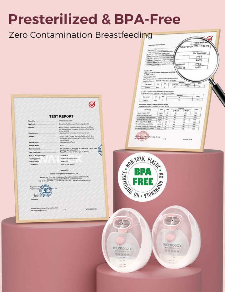 Milk Bag Combo Oppsamlingskopper for Momcozy V1 / V2, Medela Freestyle, Medela Swing Maxi, Spectra S1 Plus og Spectra S2 Plus