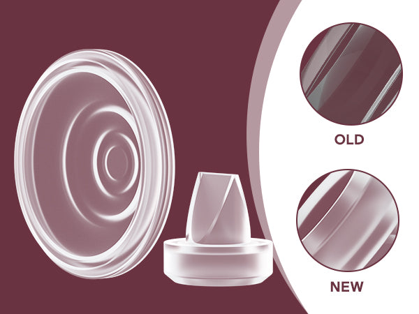 gammel vs. ny ventil til brystpumpe