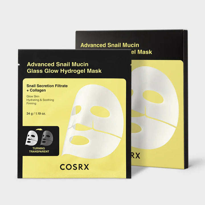 Advanced Snail Mucin Glass Glow Hydrogel Mask