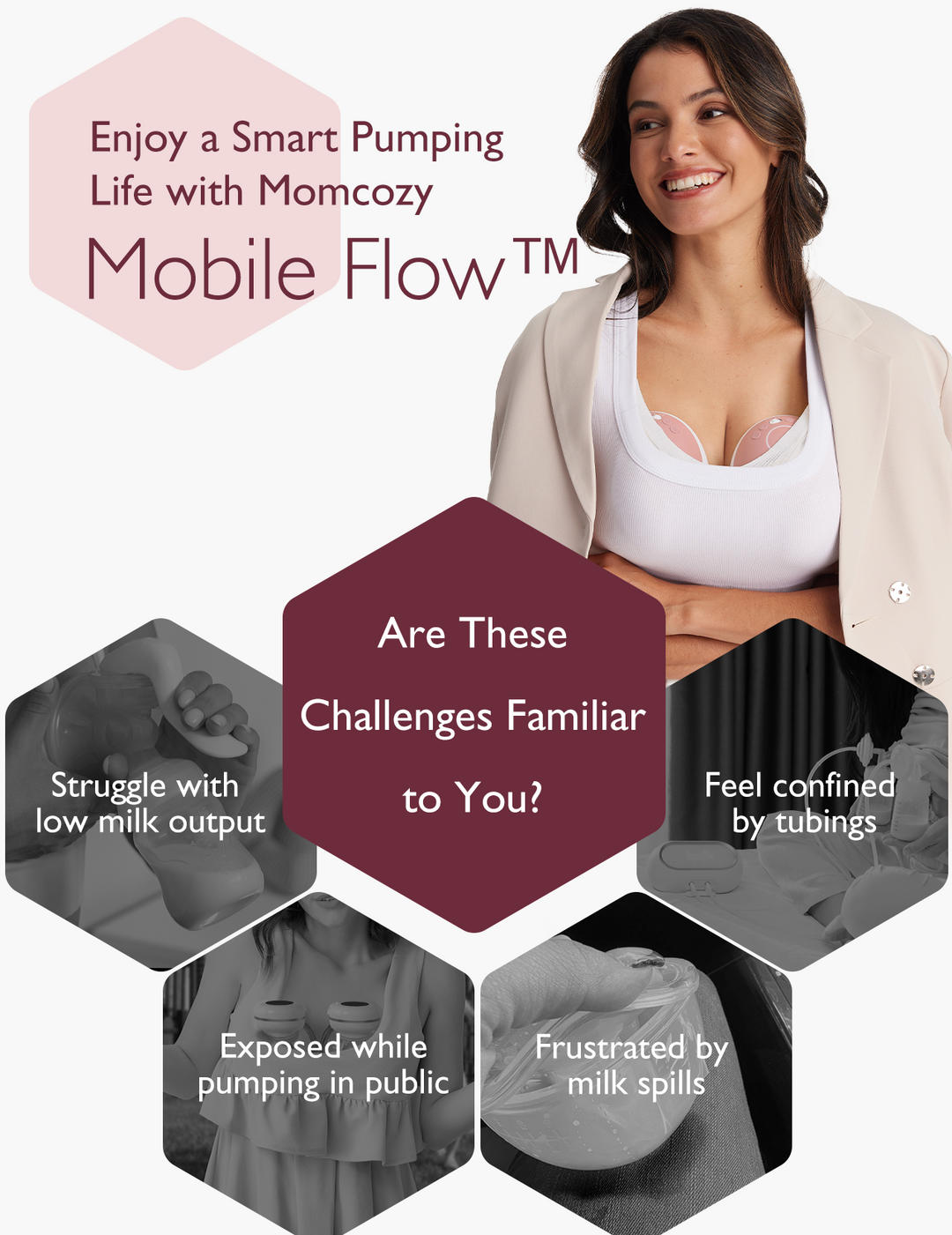 M9 Mobile Flow Dobbel Elektrisk Brystpumpe