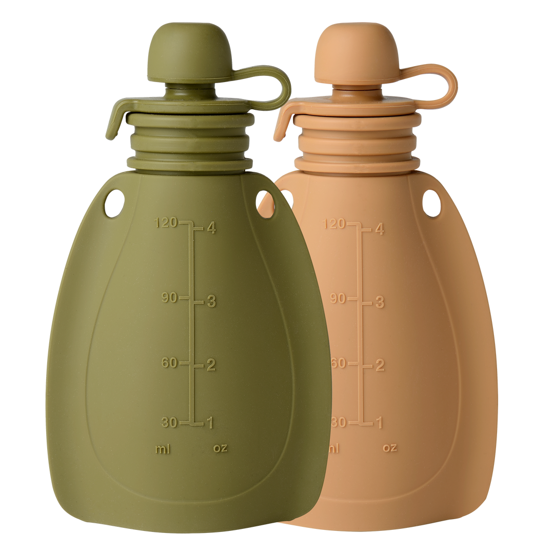 Smoothiepose Duo 120 ml - 2-pk (Mosegrønn/Rådyr)