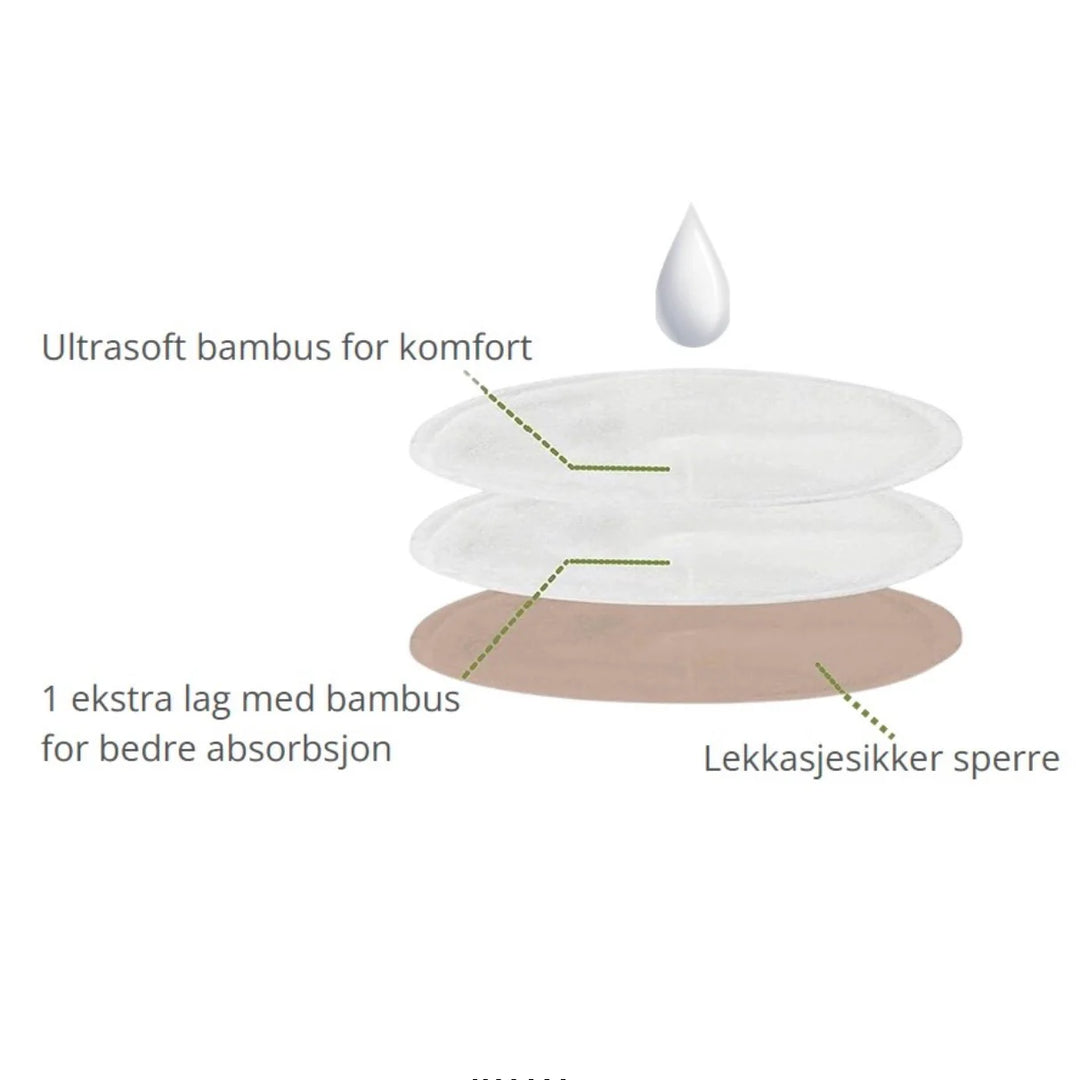 Ammeinnlegg i Bambus - Dråpeform