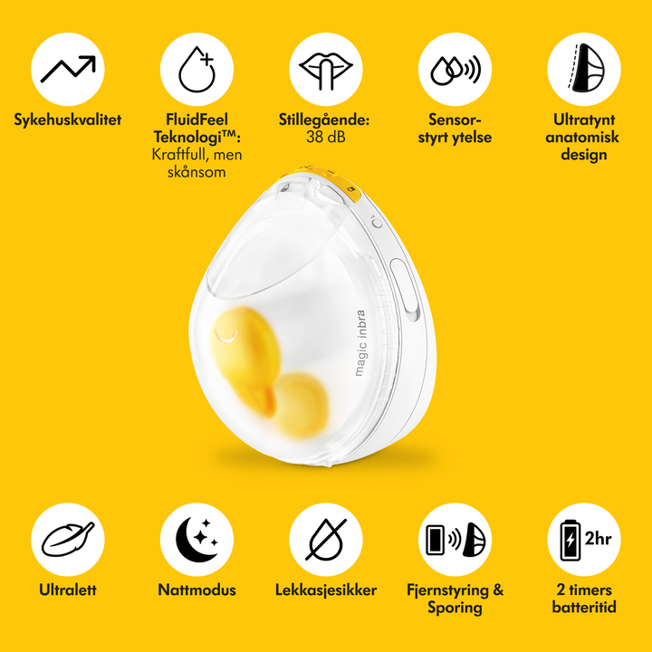 Magic InBra™ Dobbel Elektrisk Brystpumpe