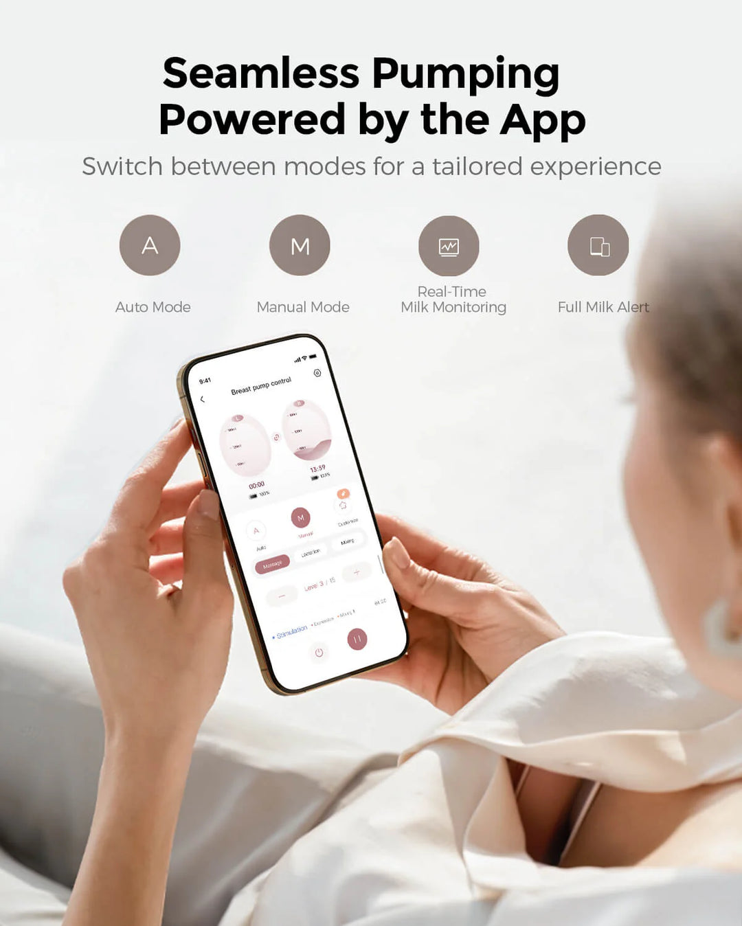 Air 1 Ultra-Slim Dobbel Elektrisk Brystpumpe - BUBI