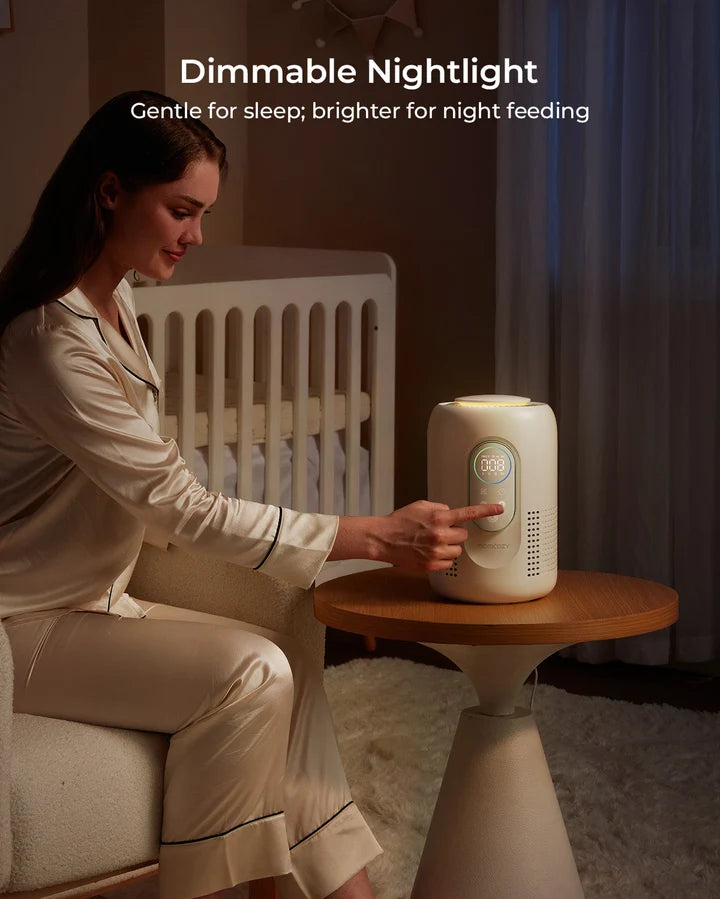 Momcozy CozyBreath Baby Air Purifier luftrenser for baby- og barnerom med dimbart nattlys