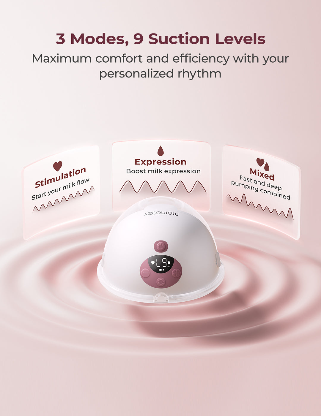 M5 Smart All-in-One Dobbel Elektrisk Brystpumpe - oppgradert med App