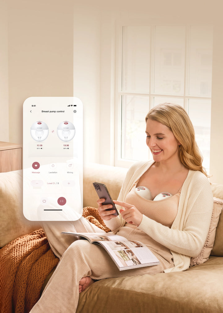 M5 Smart All-in-One Dobbel Elektrisk Brystpumpe - oppgradert med App