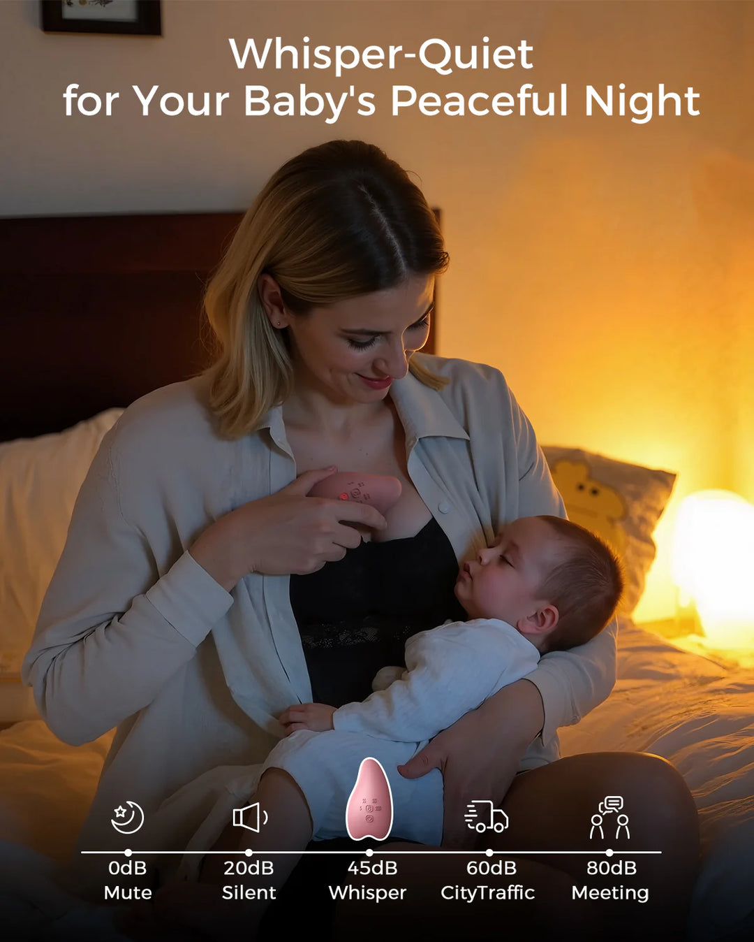 Pro Varmende Massasjeapparat for Bryst - 1 stk. - BUBI