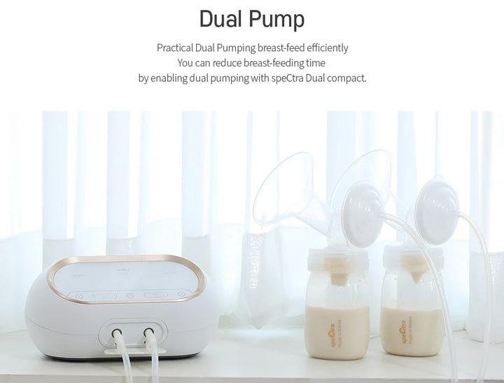 Dual Compact Dobbel Elektrisk Oppladbar Brystpumpe