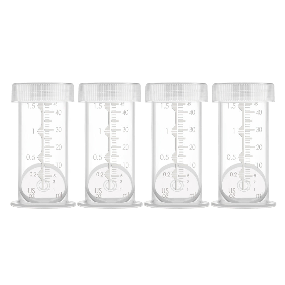 Oppsamlingsflasker for råmelk 45 ml - 4 stk